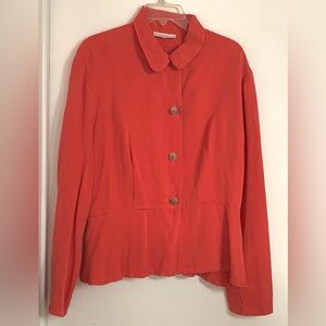 Bryn Walker Orange Long Sleeve Shirt L